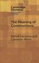 Benoît Leclercq: The Meaning of Constructions, Buch, Buch
