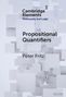 Peter Fritz: Propositional Quantifiers, Buch