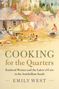 Titel: "Cooking for the Quarters". Thema: versklavte Frauen im Antebellum-Süden. Gemälde: Menschen vor Hütten.