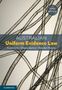 "Australian Uniform Evidence Law, Third Edition" mit abstrakten Linien im Hintergrund., Buch
