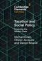 Text: "Cambridge Elements: Public Policy. Taxation and Social Policy. Michal Koreh, Olivier Jacques, Daniel Béland." Geometrisches Muster., Buch