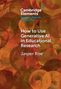 Jasper Roe: How to Use Generative AI in Educational Research, Buch