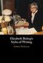 „Elizabeth Bishop’s Styles of Writing“ von Andrew Dickinson. Eine Frau sitzt an einem Schreibtisch mit Schreibmaschine., Buch