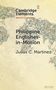 Text: "Cambridge Elements World Englishes. Philippine Englishes-in-Motion. Julius C. Martinez." Beige Hintergrund, Globus-Muster., Buch
