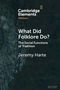 Cambridge Elements: Folklore. "What Did Folklore Do? The Social Functions of Tradition" von Jeremy Harte. Ein Spinnennetz im Hintergrund., Buch