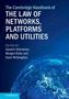 "The Cambridge Handbook of the Law of Networks, Platforms and Utilities." Blauer Hintergrund mit einem Netzwerkmuster., Buch