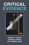 "CRITICAL EVIDENCE" und Namen der Autoren über abstraktem Kunstwerk mit geometrischen Formen und Linien., Buch