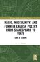 "Magic, Masculinity, and Form in English Poetry from Shakespeare to Yeats: Sons of Demons" von C.E.J. Simons. Grün-weißes Cover., Buch