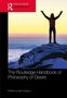 "The Routledge Handbook of Philosophy of Desire, Edited by Alex Gregory." Person steht mit erhobenen Armen auf Berggipfel., Buch