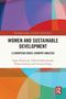 "WOMEN AND SUSTAINABLE DEVELOPMENT: A European Cross-Country Analysis" auf farbenfrohem, abstraktem Hintergrund., Buch