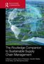 "The Routledge Companion to Sustainable Supply Chain Management". Bearbeitet von vier Autoren. Luftaufnahme von Straßen und Feldern mit digitalem Netz., Buch