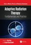 "Adaptive Radiation Therapy: Fundamentals and Practice," zeigt bläuliche Zellstrukturen in einem Zielkreis., Buch