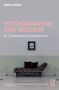 Text: "Psychoanalysis and Religion: A Contemporary Introduction." Bild: Ein Sofa vor einer blauen Wand mit kleinem Bild darüber., Buch