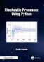 „Stochastic Processes Using Python“, Diagramm mit Linie: Wahrscheinlichkeit gegen Stichprobengröße, Name: Vasilis Pagonis., Buch
