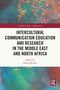 Titel: Intercultural Communication Education and Research in the Middle East and North Africa. Untere Hälfte: Abstrakte Kunst in Blau-Rot., Buch
