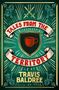 "Tales from the Territory", "Travis Baldree". Illustrierter Schild mit roter Tasse, gekreuzte Schwerter darüber, verzierte Ecken., Buch
