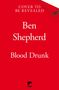 „Cover to be revealed. Ben Shepherd. Blood Drunk.“ Roter Hintergrund, unten schwarzes Logo.