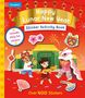 "Happy Lunar New Year Sticker Activity Book", "Includes shiny foil stickers", "Over 400 Stickers". Kinder mit Löwenkostümen., Buch