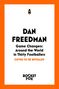 "Dan Freedman. Game Changers: Around the World in Thirty Footballers. COVER TO BE REVEALED. Rocket Fox." Logo oben., Buch