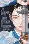 "The Legend of Lady Byeoksa, Esther Park, translated by Gene Png." Eine Frau hält ein verziertes Schwert, umgeben von Wolken.