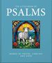 Titel: "The Little Book of Psalms". Illustration: Zwei Schafe vor einem farbenfrohen, architektonischen Hintergrund.
