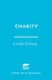 CHARITY von Linda Calvey, darunter ein Logo mit einem Panther. Hintergrund in kräftigem Türkis., Buch