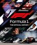 „Formula 1: The Official History“. Bilder von Rennfahrern, Autos, darunter ein Formel-1-Logo und ein jubelnder Fahrer., Buch