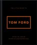 Der Text lautet: "The Little Guide to Tom Ford. Style to Live By. Unofficial and Unauthorized." Schwarzes Cover, orange Schrift.