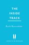 Text: "THE INSIDE TRACK", "Ruth Buscombe", "COVER TO BE REVEALED". Hintergrund: Hellblau, zentriertes Layout. Logo: "H Headline".