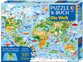 Puzzle und Buch: Die Welt, Buch