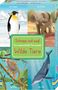 „Schnapp und weg! Das superschnelle Kartenspiel Wilde Tiere.“ Illustrationen von Pinguin, Elefant, Affen und Wal., Buch