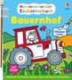"Mein Immer-wieder-Zaubermalbuch: Bauernhof", Illustration mit Traktor, Tieren, Pinsel; Text "mit Wasser malen"., Buch