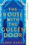 "The House with the Golden Door" und "Dyslexia-Friendly Edition". Darstellung: Zwei Figuren vor einer goldenen Tür.