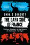 "ENDA O'DOHERTY: THE DARK SIDE OF FRANCE. Thirteen Chapters in the History of the French Far Right." Blaue und rote Flächen mit Personen.
