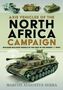 Text: "AXIS VEHICLES OF THE NORTH AFRICA CAMPAIGN." Modellfahrzeuge aus dem Zweiten Weltkrieg, darunter Panzer., Buch