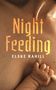 "Night Feeding" und "ELSKE RAHILL" in auffälliger Schrift. Ein Baby hält eine Brust, Blutstropfen sind sichtbar.