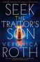 "Seek the Traitor's Son" von Veronica Roth. Eine Person im Wasser, hebt Arme mit leuchtendem Licht empor., Buch