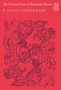 "The Curious Case of Benjamin Button" von F. Scott Fitzgerald, mit floralen, abstrakten Illustrationen auf rotem Hintergrund.