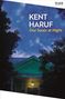 „Kent Haruf: Our Souls at Night“ steht groß in der Mitte. Unten sind Häuser vor einem Abendhimmel.