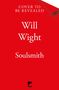 Text: "Cover to Be Revealed, Will Wight, Soulsmith." Roter Hintergrund, Tor-Logo unten., Buch