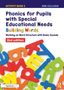 Cover eines Buches, Titel: "Phonics for Pupils with Special Educational Needs: Building Words". Bunte Buchstaben im Hintergrund., Buch