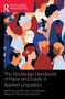 "The Routledge Handbook of Race and Equity in Applied Linguistics". Illustration von vielfältigen Gesichtern in abstrakten Formen., Buch