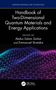 Text: "Handbook of Two-Dimensional Quantum Materials and Energy Applications." Bunte Netzstruktur vor schwarzem Hintergrund., Buch