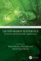Text: Lignin-Based Materials: Synthesis and Sustainable Applications. Grüner Hintergrund mit hexagonalen Mustern und Pflanzen., Buch