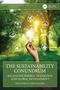 "The Sustainability Conundrum: Balancing Energy Transition and Global Development" von Efstathios E. Michaelides. Eine Hand hält eine Glühbirne, umgeben von Symbolen für erneuerbare Energien., Buch