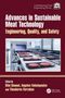 Titel: "Advances in Sustainable Meat Technology: Engineering, Quality, and Safety." Abbildung von Burgerpattys auf einem Fließband., Buch