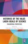 Titel: "Histories of the Value-Laden Ideals of Science". Bunt geometrische Formen im Hintergrund. Routledge-Logo unten rechts., Buch