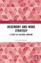 Text oben: "Routledge Innovations in Political Theory". Haupttitel: "HEGEMONY AND WOKE STRATEGY". Untertitel: "A STUDY OF CULTURAL WARFARE". Autor: "Lars Erik Gjerde". Hintergrund: Rote geometrische Muster., Buch