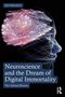 Der Text lautet: "Neuroscience and the Dream of Digital Immortality. The Upload Illusion." Eine leuchtende Illustration eines Kopfes., Buch