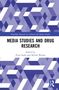 "Media Studies and Drug Research", herausgegeben von Piotr Siuda und Michał Wanke. Geometrisches Muster aus Lila-Tönen., Buch